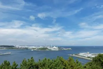 Tokyo Bay commanding from the observatory tower