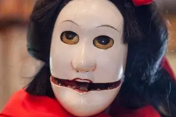 This puppet of the Tonda Puppet Troupe can transform