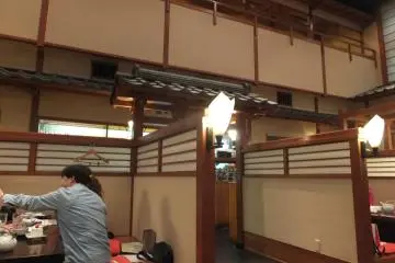 Inside the restaurant