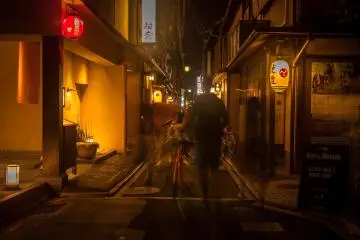 Pontocho alley, full of restaurants and bars