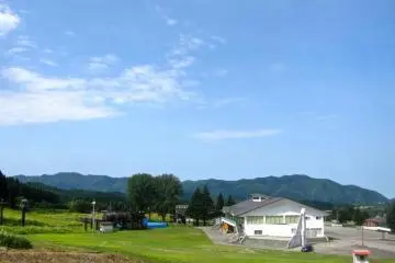 Looking down from the beginner hill
