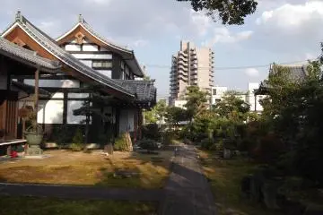 The temple grounds