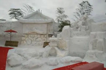 The tea garden in the main festival area