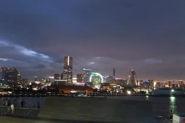 Bay area at night