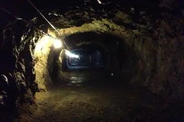 Deeper into the complex, all of the tunnels are wide enough to hold tanks and other large military equipment.