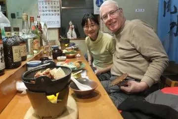  Enjoying dinner at Misora Restaurant, Toba