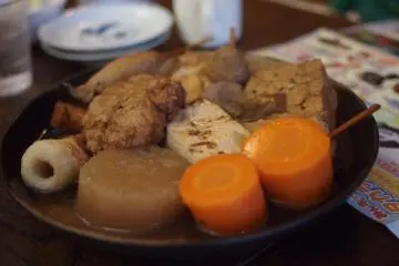 Oden plate from a family owned restaurant off of Azabu Juban Dori