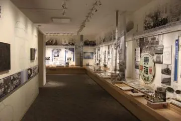 Une salle est dédiée à l'histoire du développement du chemin de fer au Japon