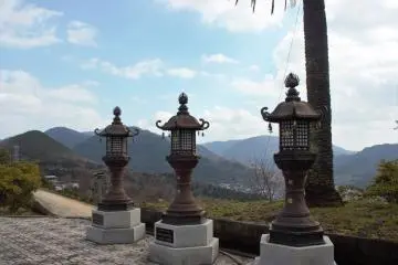 Lanterns on the temple ground