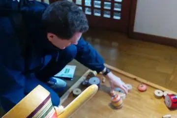 An area to play with wooden toys