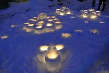 Snow flowers at the Temiya Railway site