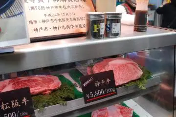 Kobe Beef at ¥5800 for 100g. (Photo: Guillaume Dore)