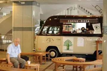 Enjoy your coffee while sitting and relaxing