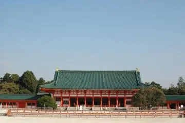 Heian Period Architecture in all its glory set in nature's sanctuary