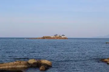 Nochigashima island seen from Kinosaki Marine World