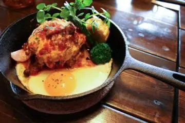 Hamburg steak lunch course at Paddle, Ayabe