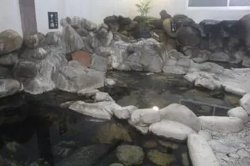 Rock onsen at Ryokan Ohashi