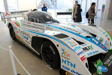 A car on display at the museum