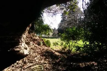 Dans une grotte avoisinant le temple