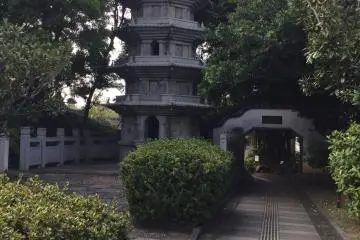 One of two pagodas.