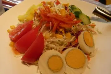 Salad with Indian pickles