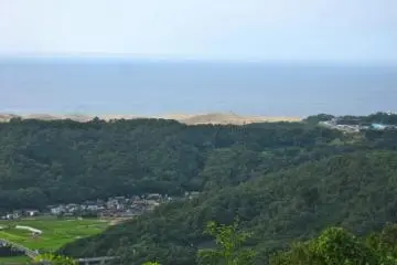 The Tottori Sand Dunes from the Summit of Kumatsuyama