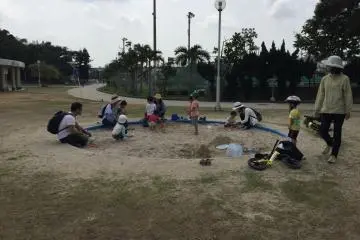 What's a playground without a sand pit?