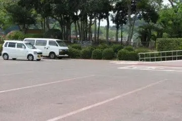 Saikai Bridge parking area in 2007.