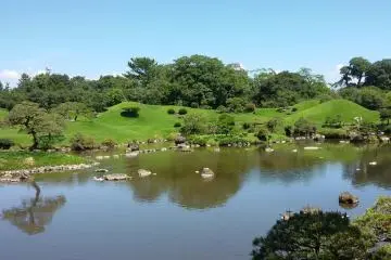 이 연못에서 물고기들 먹이를 줘보자