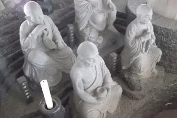 Statues inside the gatehouse