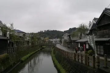 A magnificent, ancient scene of Sawara. It was really peaceful as not many people were willing to take a stroll in such wet pathways.