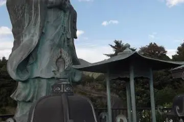 A statue at the very top of the hill