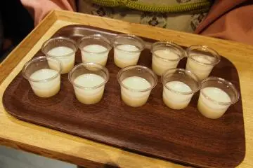 Rice milk samples.