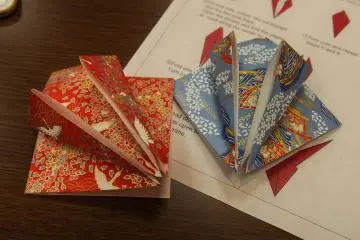 Beginning stages of crane folding!