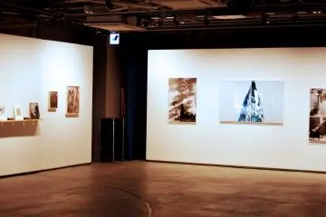 The gallery space.