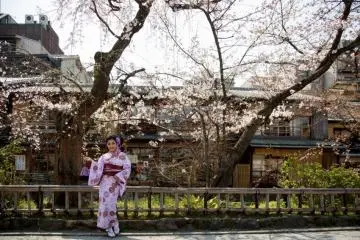 You can choose to wear your kimono out in town (Photo: ...)