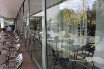 Atre Sky Garden area sits parallel to the main restaurant