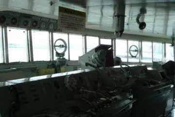 The ship's bridge.