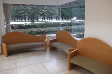Somewhere to rest and look out at the park