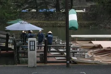 the boat tour under Matsue Castle, Matsue City, Shimane