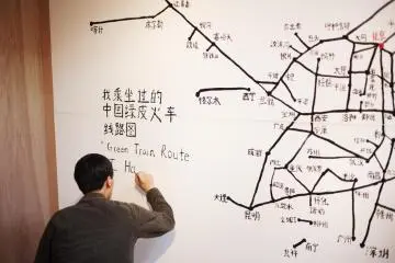 The routes Qian took for the project