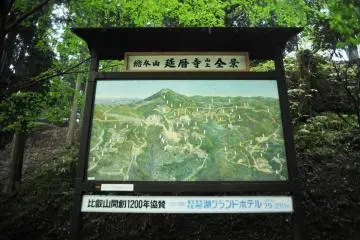 Le plan illustré du Mont Hiei 