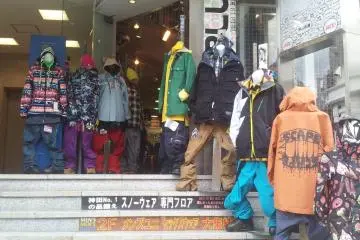 Mazes of racks of jackets lie in wait