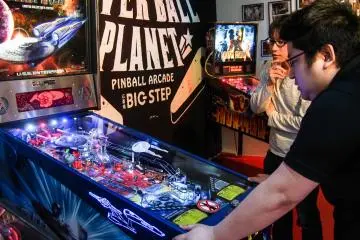 Battling it out at the tournament over USS Enterprise