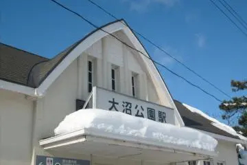 <p>The front of the station, also with a sturdy roof (I hope)</p>