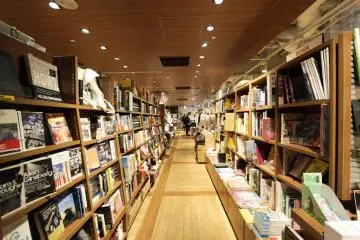 Fiction and design section of Tower Books
