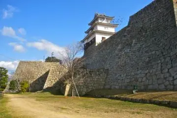 There's no black fireproofing on the south side of the tower where the entrance is located