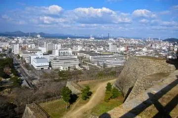 Looking northeast from the honmaru