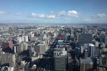 The eastern part of downtown Sendai