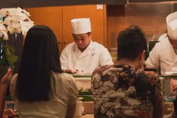 Serving up delicious sushi